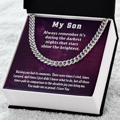My Son | You make me so proud -  Cuban Link Chain
