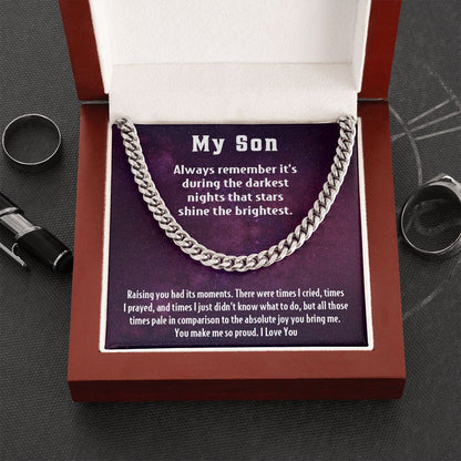 My Son | You make me so proud -  Cuban Link Chain