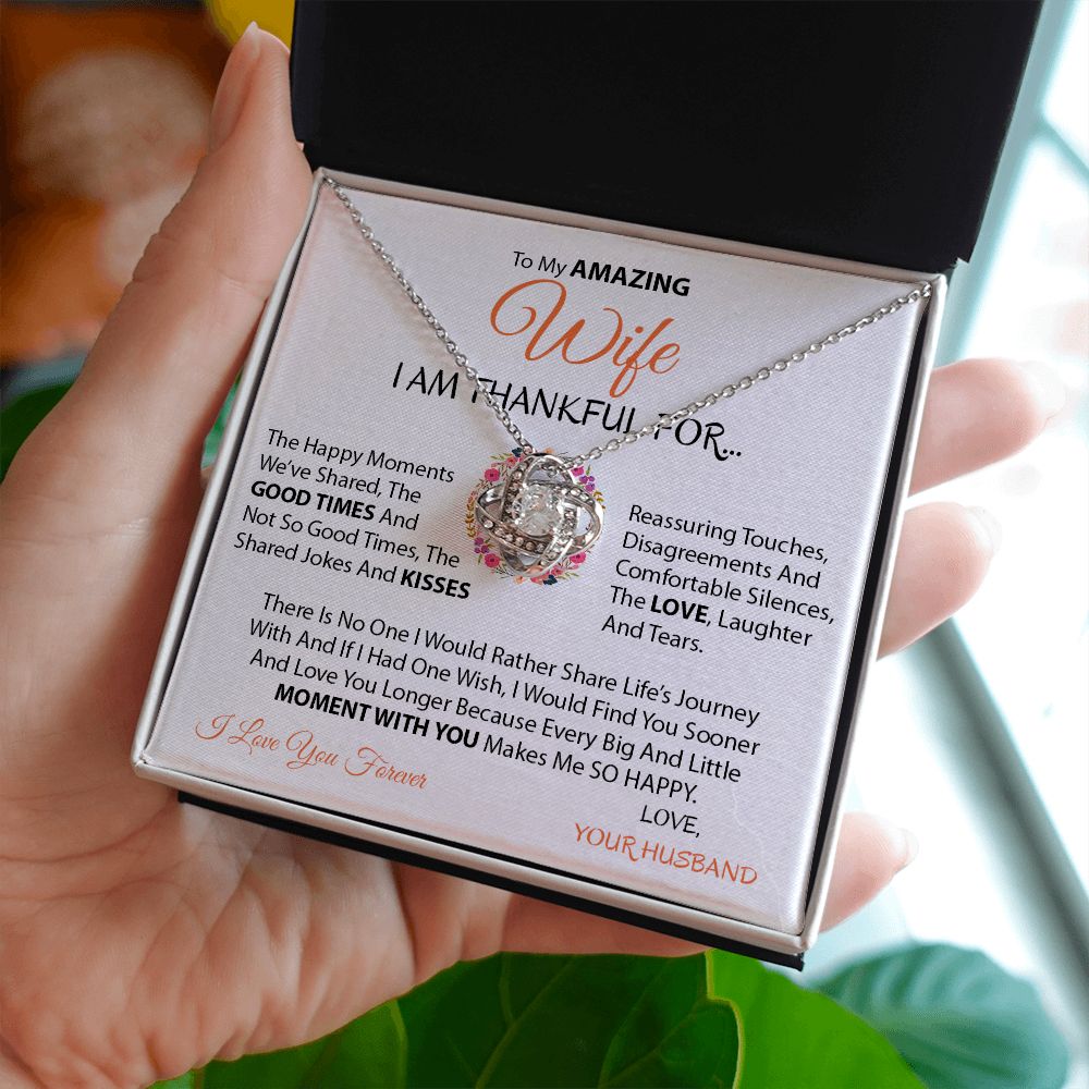 My Amazing Wife | Moment with you - Love Knot Necklace