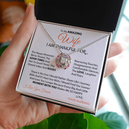 My Amazing Wife | Moment with you - Love Knot Necklace