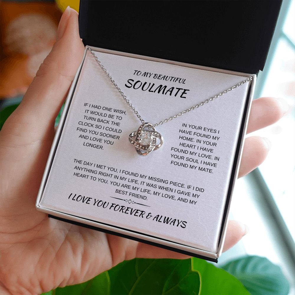 My Soulmate | One Wish | Love Knot Necklace