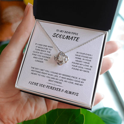 My Soulmate | One Wish | Love Knot Necklace