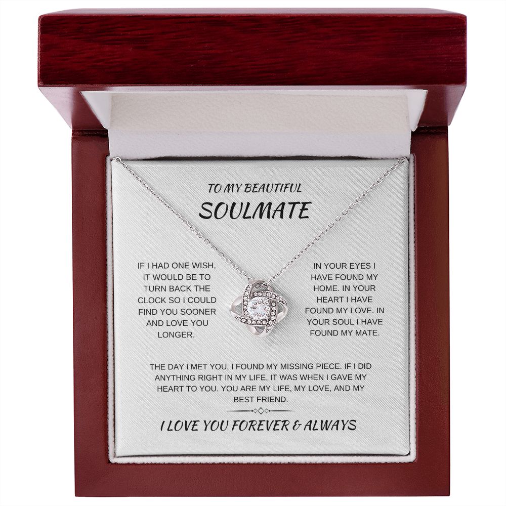 My Soulmate | One Wish | Love Knot Necklace